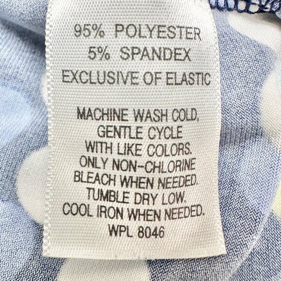 JM Collection Top Womens 2X Polka Dot Navy Blue LS Scoop Neck Keyhole Accent - Picture 4 of 9